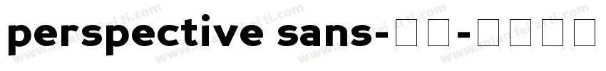 perspective sans-粗体字体转换